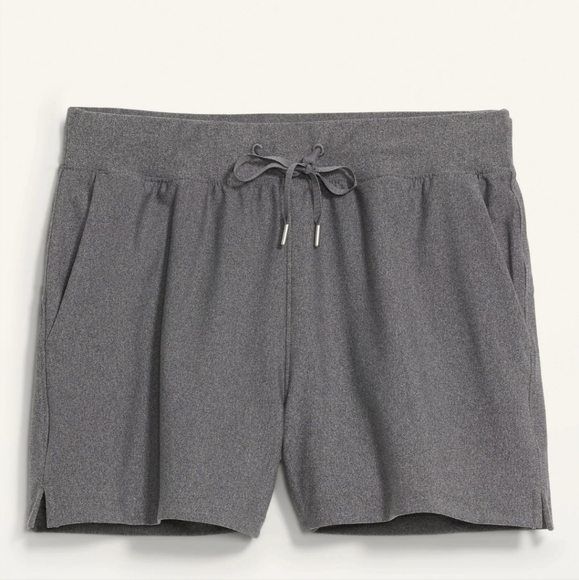 Old Navy High-Waisted PowerSoft Loose Shorts Heather Grey BNWT 4X - Picture 3 of 12